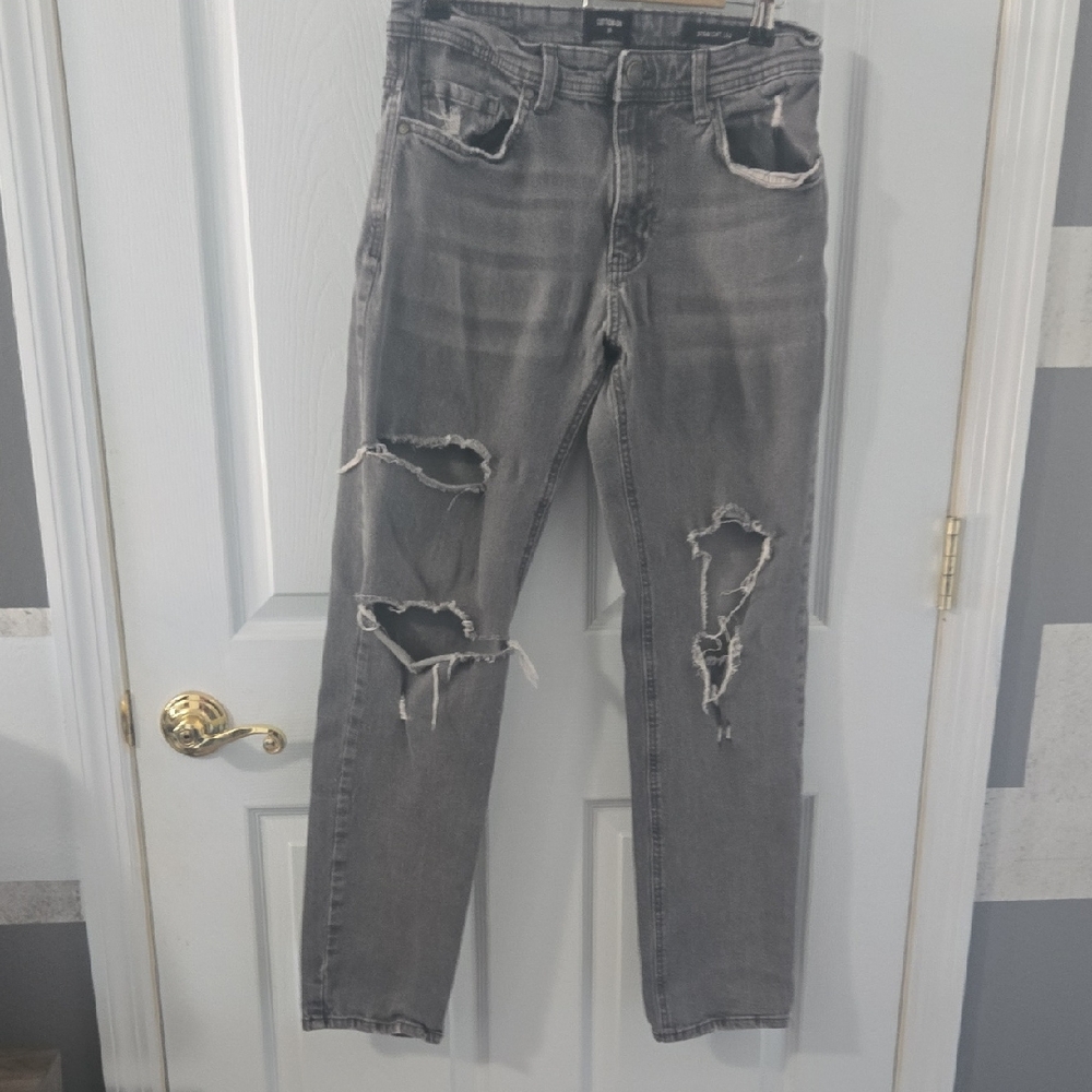 Cotton On Gray Straight Leg Jeans